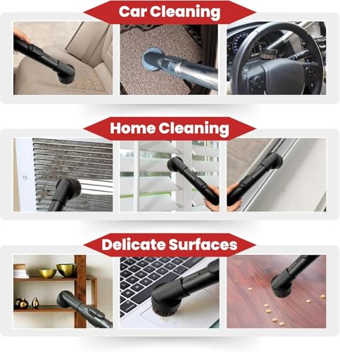 Image of Round Horse Hair Dusting Brush & Hard Floor Attachment for Shark Vacuum Accessories & Attachments Compatible with Shark Rotator NV360 NV350 NV500 NV501 HV300 HV301 HV322 HV371 HV372