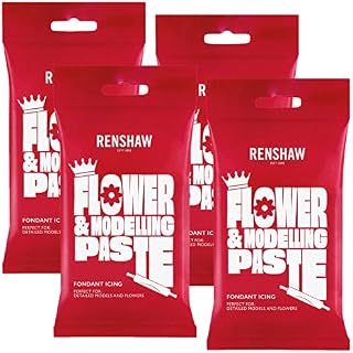 Renshaw Flower and Modelling Paste - WHITE - 1Kg (4 x 250g packs)