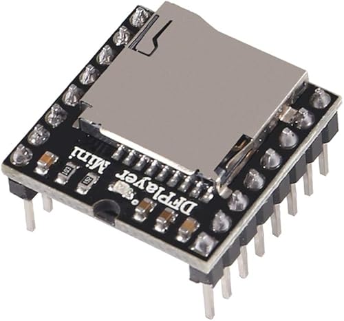 Miniatura 7 de 5 unids YX5200 DFPlayer Mini Módulo Reproductor MP3 MP3 Tarjeta de Decodificación de Voz Soporte TF Tarjeta U-Disk IO/Puerto Serie/AD compatible