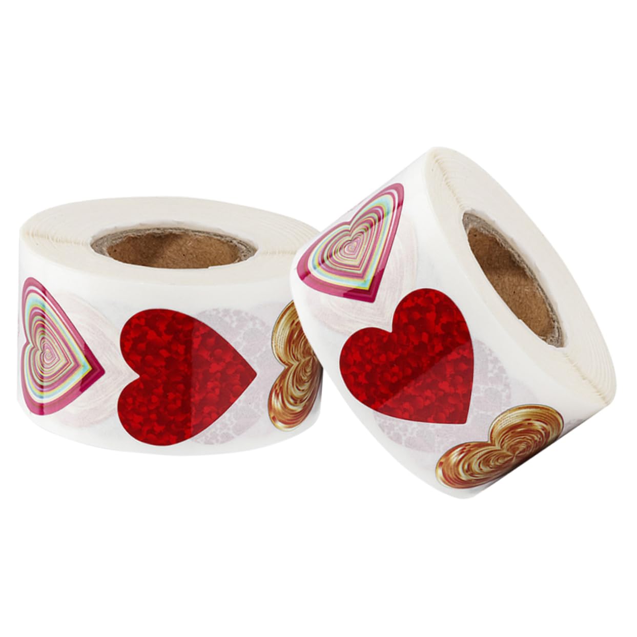 5 Set Etichetta Adesiva D'amore Adesivi Punto Anelli Carta Gel Etichette Cuore Lettera Bomboniere Matrimonio Etichetta Adesivo Adesivo Argento Brillante 2 * 5