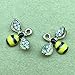 Cafurty Enamel Bee Charm Pack of 10 for Jewelry Making