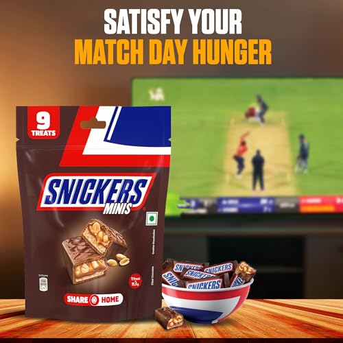 Image of Snickers Nougat & Caramel Shareable Filled Bar Chocolate Pack,103.5 gm