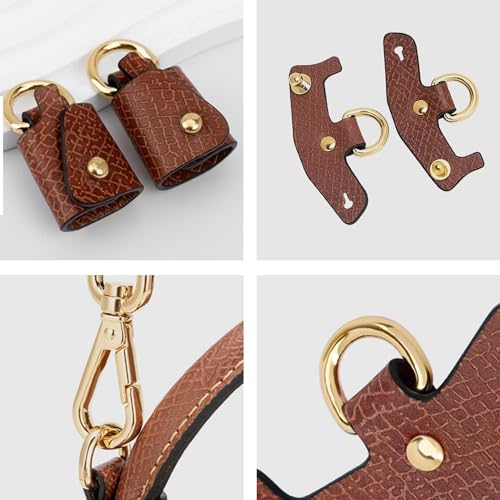 Image of Chispee Leather Bag Shoulder Strap, Purse Straps Replacement Crossbody Adjustable Conversion Kit for Longchamp Mini Bag