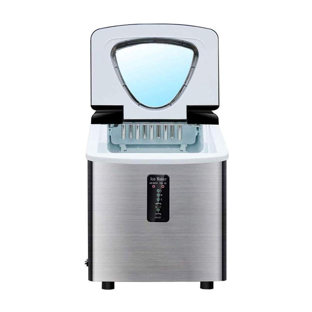 Máquina de Hielo Transparente portátil Countertop Ice Ice Machine 39 Ibs/24 Hours - Cubitos de Hielo listos en 8 Minutos 2.2 Ibs Almacenamiento de Hielo