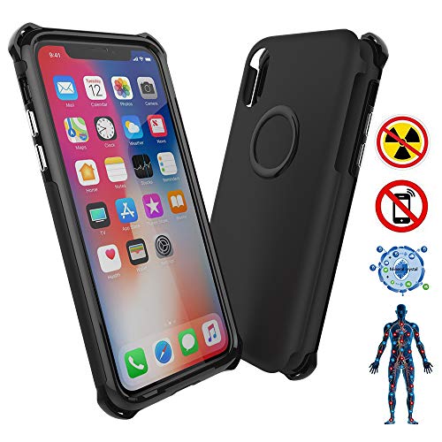 CCSJ iPhone Xs Case/iPhone X Case,Four-Corner Resistance to Impact Cover,Anti-Radiation (EMF) & Negative