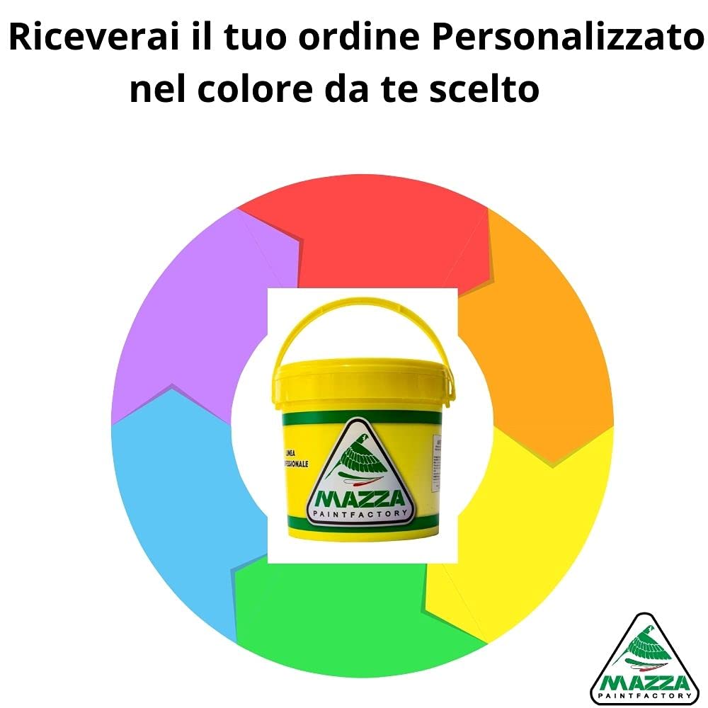 Mazza Colorificio Guaina Liquida Impermeabilizzante Monocomponente Colorata Pedonabile All’Acqua lt 5 (5 Litri, Personalizzabile RAL NCS)