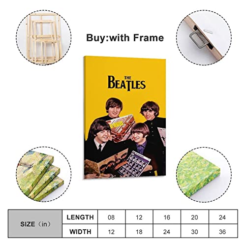 Poster rétro The Beatles – Peinture murale décorative sur toile – Impression d’art moderne pour chambre à coucher – 60 x… - Les Beatles, Paul McCartney, John Lennon, RIngo Starr, George Harrison Poster rétro The Beatles - Peinture murale décorative sur toile - Impression d'art moderne pour chambre à coucher - 60 x… – Image 3