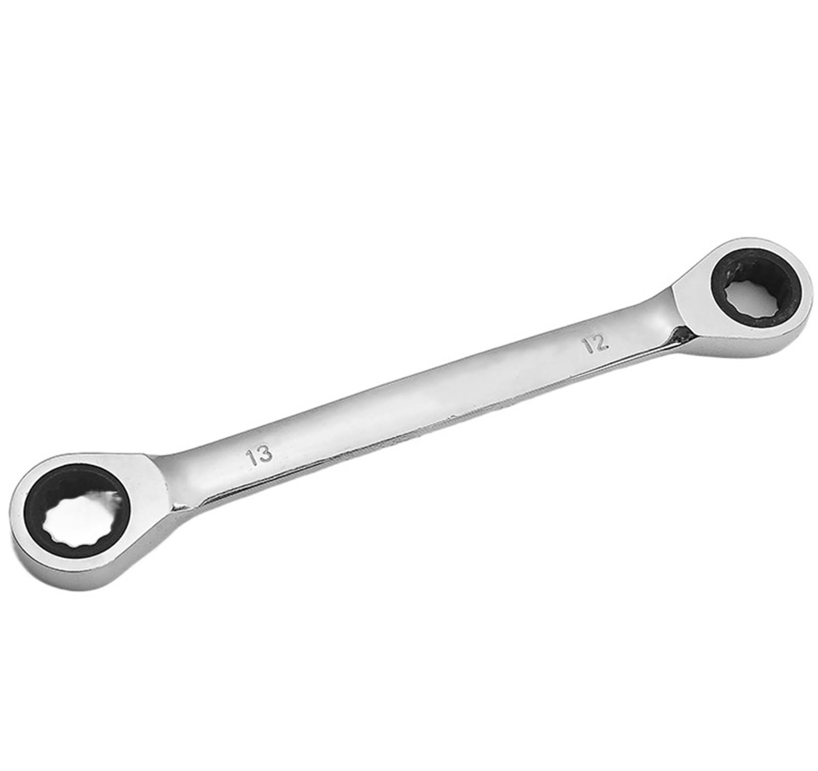 ZGUOUZANTYE Ratcheting Wrench Set, 1 Piece Double Head Ring Ratchet Wrench, Chrome Vanadium Steel Spanner Set Auto Repair Tools(12-13mm)