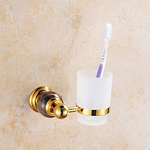 Toothbrush Holders European Antique Marble Gold Luxury
