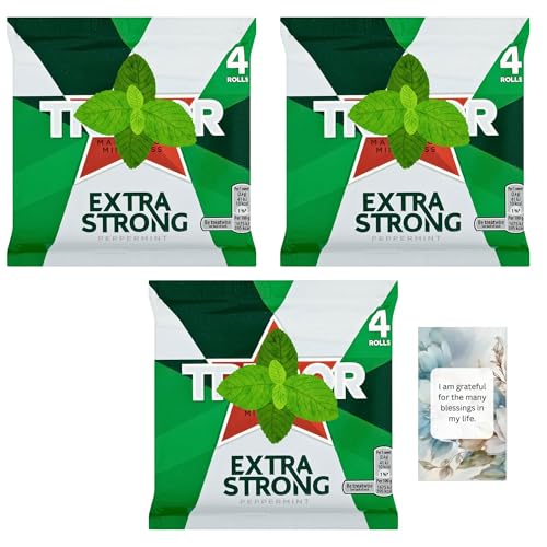Extra Strong Peppermints 4 rolls bundle Hamper (3 Pack) By Oerich Gift