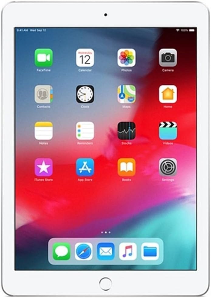 2018 Apple iPad (9.7-inch, Wi-Fi, 32GB) - Silver (Renewed)