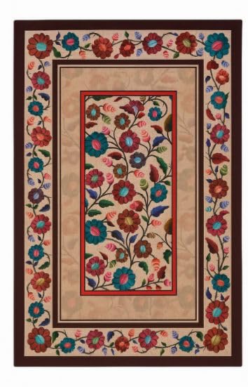 Image of AAZEEM Printed Tablecloth Soft Feel Table Cover 4-6 Seater,Table Cover,Dining Table Cover, Table Linen,Dining Table Chair Cover,Dining Table Cover 6 Seater | Rust|