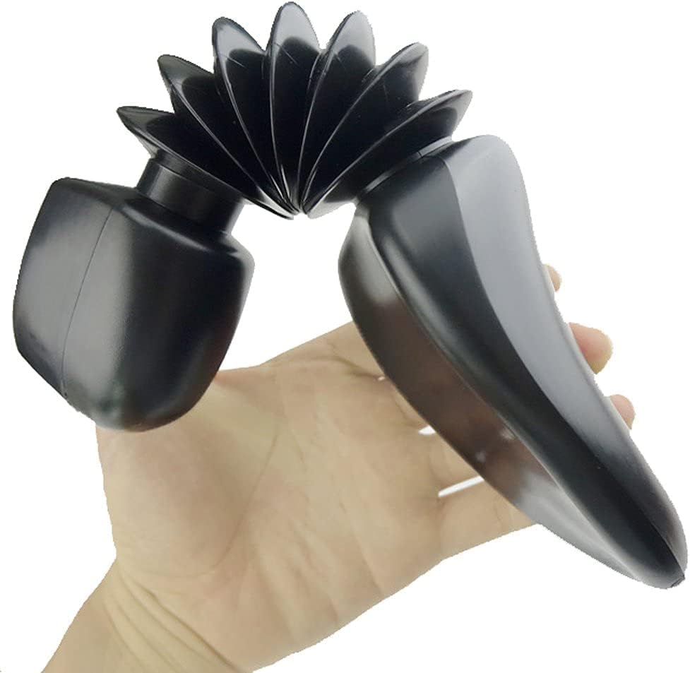 Plastic Spring Shoe Tree Stretcher Lightweight Automatic Boot Holder Shaper Support for Men and Women, 5 Pairs (35~39|Black)