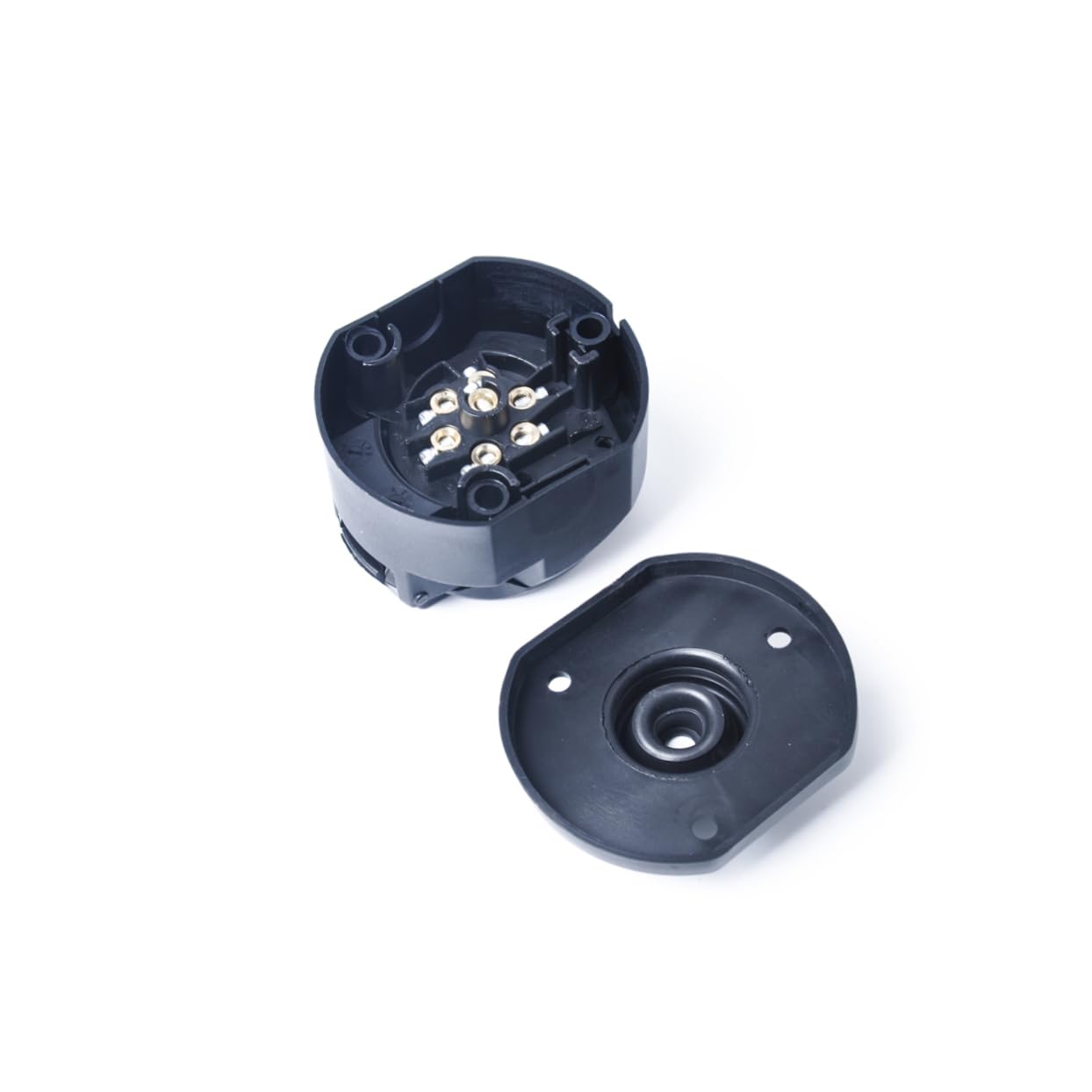 Zerodeko 7 Piezas 7 De Conexión para Remolque Enchufe De Remolque 12v De Enchufe De De 7 Pines De 7 Pines Black