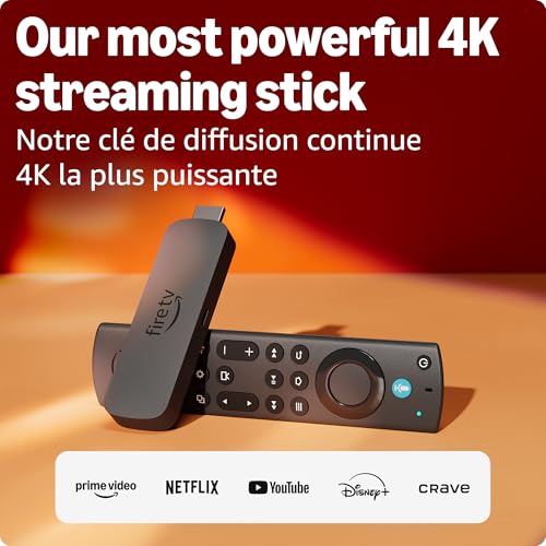 Amazon Fire TV Stick 4K Max (newest model), streaming device, supports Wi-Fi 6E, free & live TV without cable or satellite, Designed for Alexa+ view 2
