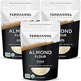 Terrasoul Superfoods Organic Almond Flour, 3 Lbs (Pack of 3) - Fine Texture | Grain-Free | Gluten-Free | Perfect for Keto Baking