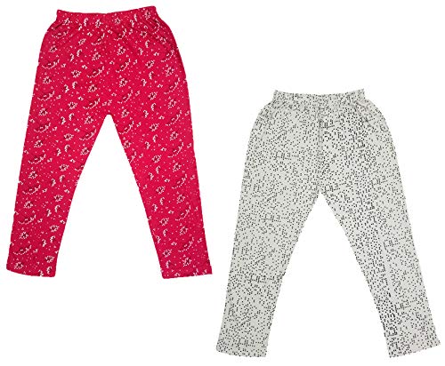 Image of indi weaves Girls Super Soft Cotton Solid Capri Pants Pack of 2