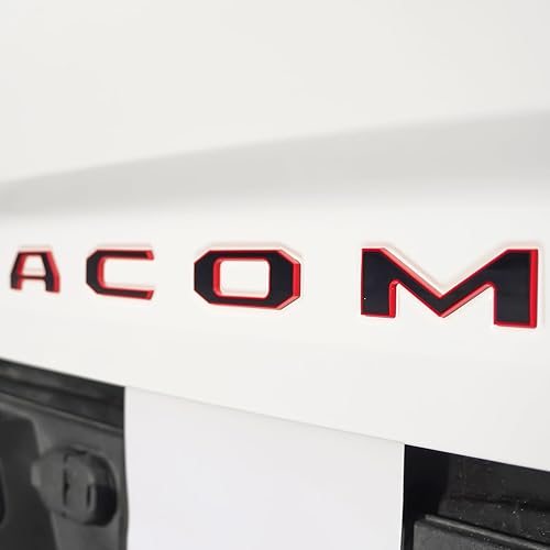 Letras de inserción para portón trasero, color negro, compatibles con emblema trasero elevado 3D con respaldo adhesivo Seccotine (negro con tablero disponible en Yaxa Peru