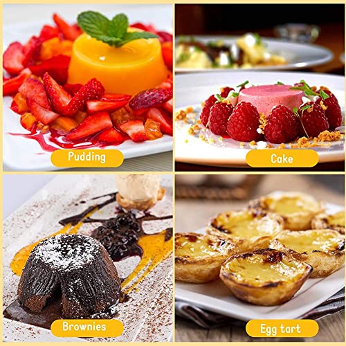 Pokhdye 12 Pieces Individual Molds Pudding Molds Cups Mini Molten Pans Non-Stick Cupcake Cake Cookie Pudding Mold - Image 2