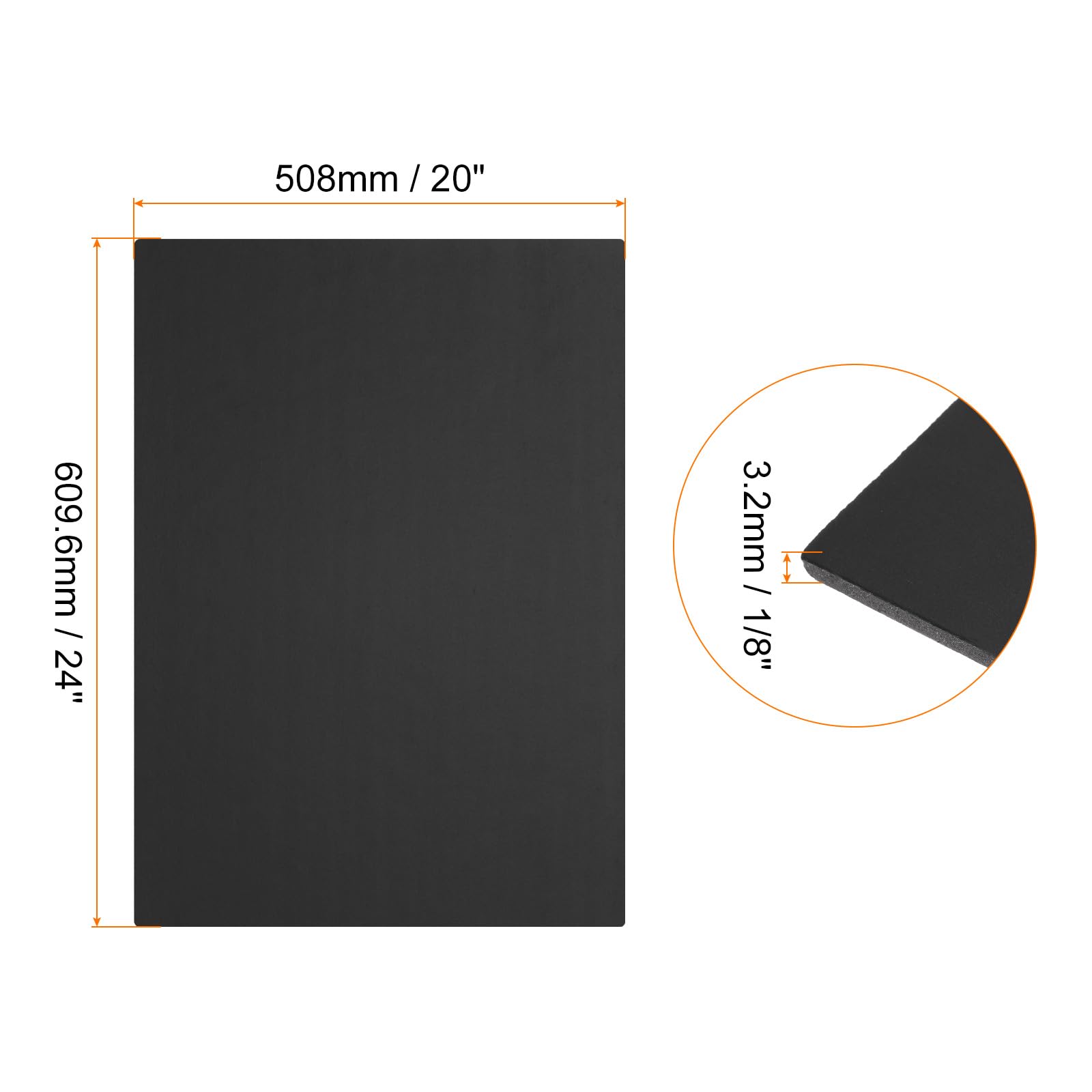 15 PC Tablero De Espuma Negro 508 X 610 Mm Tableros De Espuma 3.2 Mm De Grosor Tablero De Espuma Para Carteles [Para Proyectos De Presentación Artesanías Creación De Carteles]