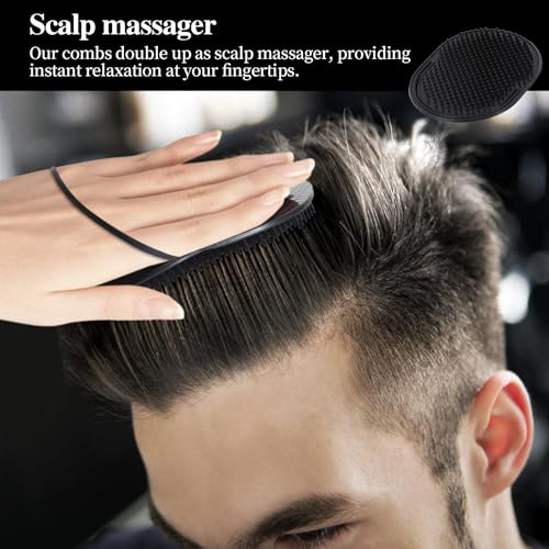 6 Peines Palm para Hombre, Masajeador Portátil miniatura 7