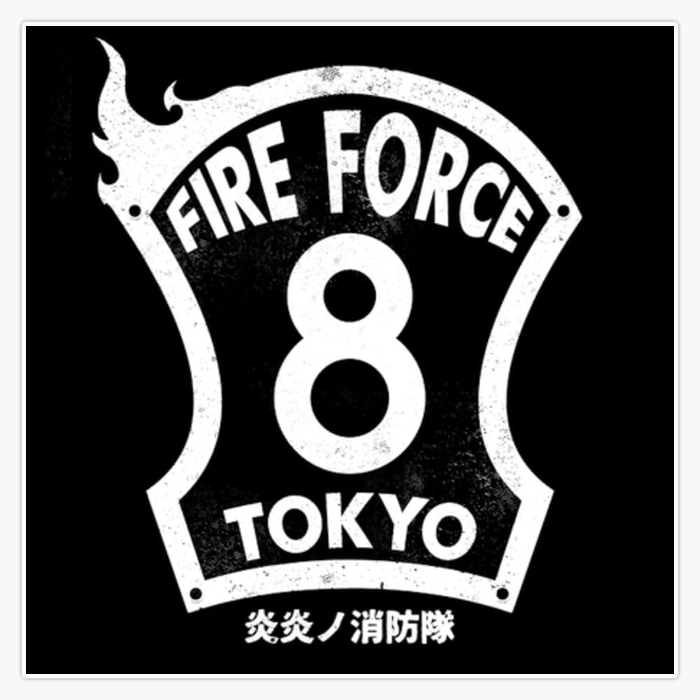 Fire Force Company 8 Sticker Bumper Sticker Vinyl Decal 5"