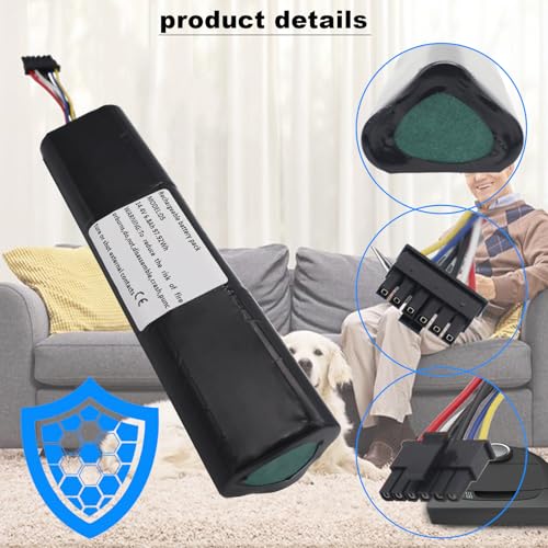Image of 6800mAh for Neato Battery Replacement for D7 D5 D6 D4 D3 D3+ D301 D303 D5+ D502 D503 D701 D702 D703 D705 Robot Vacuum Cleaners DA000 L11119-855
