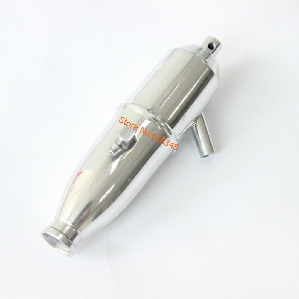 Generic 02124 HSP 102009 Aluminum Exhaust Pipe Nitro Engine Parts for VX SH 18 1/10 RC Model Cars Spare Parts