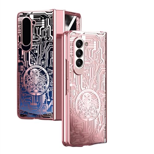 Coque Galaxy Z Fold 4 antichoc rose pour protéger la charnière des rayures quotidiennes