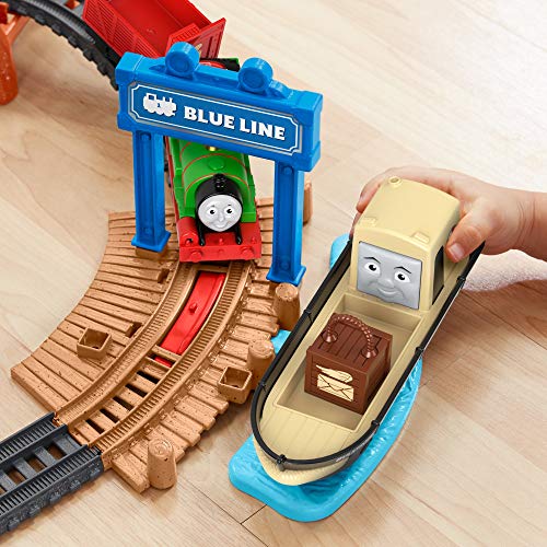 Fisher-Price Thomas & Friends Talking Thomas & Percy Train Set - UK English Edition, motorized train and track set for… - Image 5