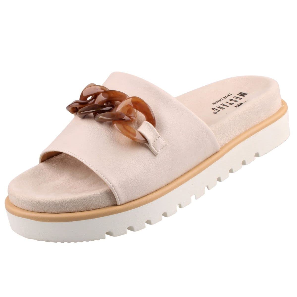 MUSTANG Women's 1461-702 Mules, Ivory, 6 UK