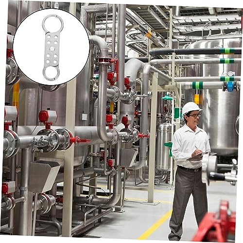 Image of Cabilock 8Holes Aluminum Hasp Lock Device Safety Padlock for Tagout Professional Industrial Safety Locks and Easy to Use Reliable Hasp for Multiple Locking
