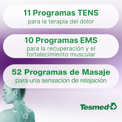 Electroestimulador TESMED TE-880R con 73 programas recargable para dolor 4