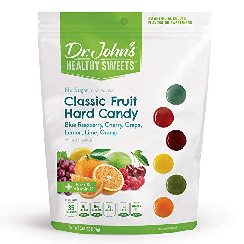 【砂糖不使用、食物繊維配合、糖尿病予備軍に】HSクラシックフルーツキャンディーズ(約24粒入)