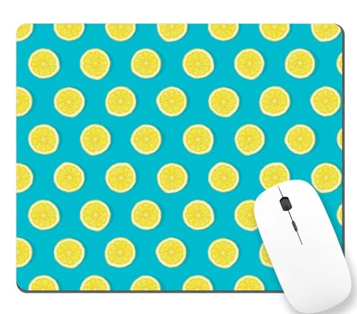 TSSOHU Lemon Mouse Pad Non-Slip Rubber Base Gaming MousePads for Computers Laptop Office, Computer Mouse Pad for Wireless Mouse, 9.5""x7.9""x0.12"" Inch(240mm x 200mm x 3mm), WMJMP2324