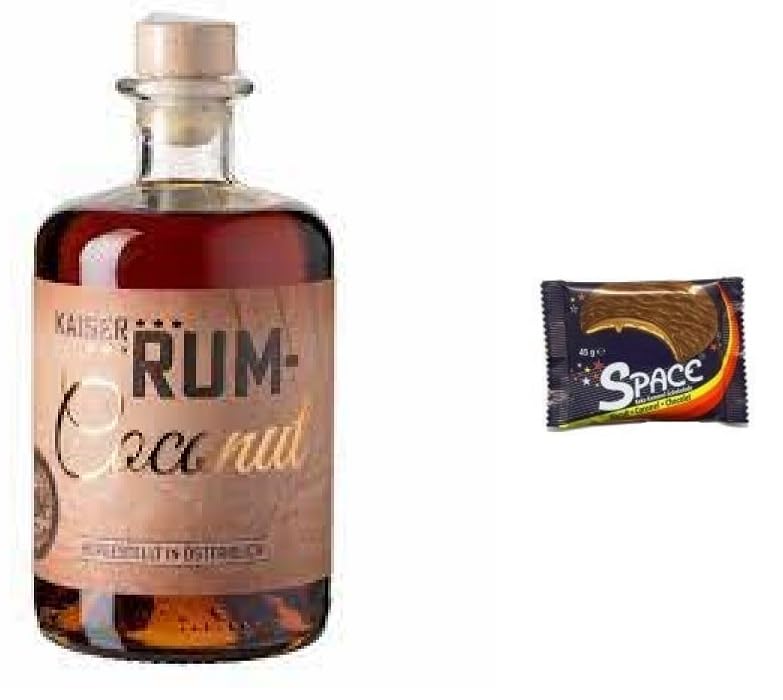 1 Flasche Prinz Kaiser Rum Coconut a 500ml 40% Vol. + Space Riegel 45g von Onlineshop Bormann