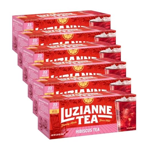 Luzianne Hibiscus Iced Tea 22ct Family Pack