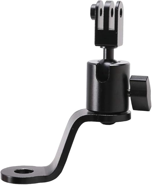 SUREWO Aluminum Motorcycle Rearview Mirror Mount Bracket Holder Compatible with GoPro Hero 9/8/7/6(2018)/5 Black APEMAN AKASO TENKER Campark DJI Osmo Action and More