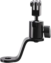 Motorcycle Aluminum Rearview Mirror Mount Compatible with GoPro Hero 13/12/11/10/9/8/7/6 (2018)/5 Black,DJI Osmo Action 5 Pro 4 3 2,Apeman AKASO TENKER Campark