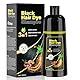 Schwarzes Haarfärbe black hair dye shampoo 3 in 1 Haarfärbe shampoo für Frauen & Männer für graue Deckung für sofortige & pflanzliche