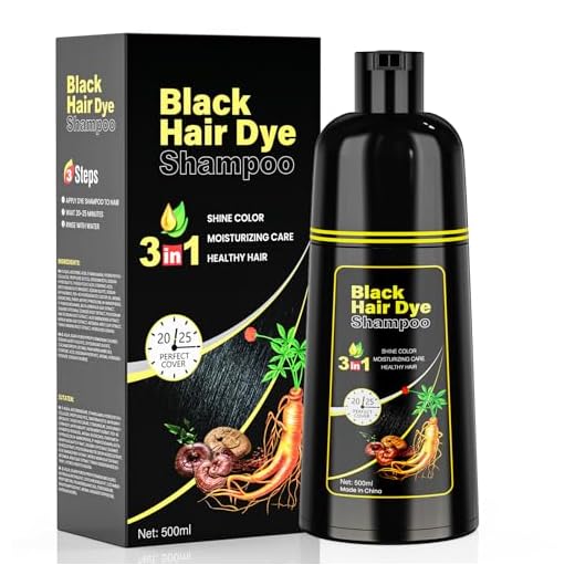 black hair dye shampoo Champú de tinte para el cabello negro champú de tinte para el cabello triple en uno para hombres y mujeres, que puede cubrir el pelo blanco de inmediato, la hierba es natural