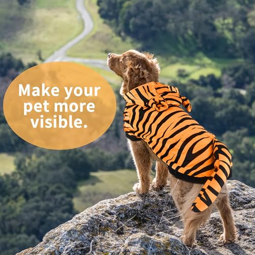 NACOCO Halloween Dog Tiger Costume-Pet Cosplay Clothes Cat Coat Hoodie Outfits Warm Winter Apparel for Dog Small and Medium Cat(M) - image 6