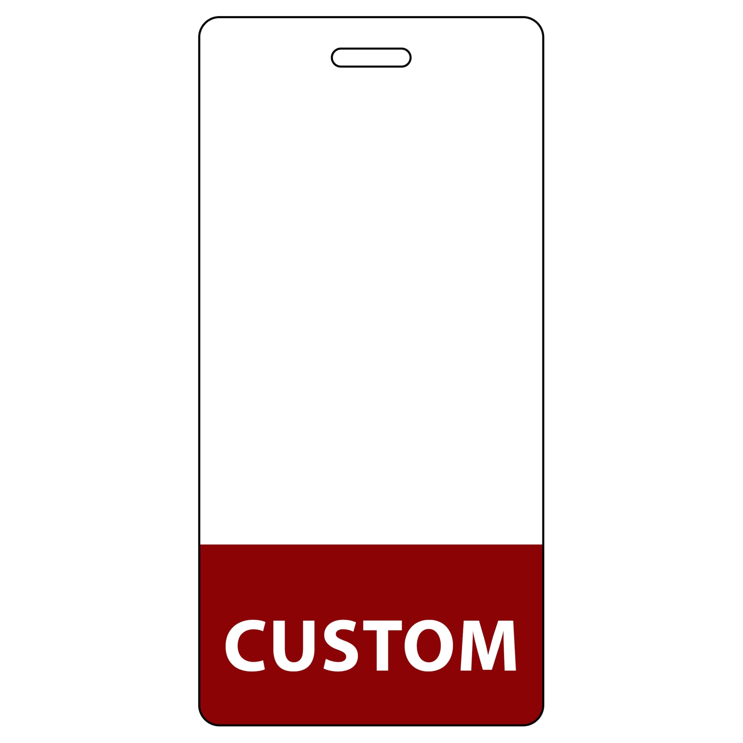 Customizable Vertical Badge Buddy for Nurses, Doctors & Other Professionals (Maroon)