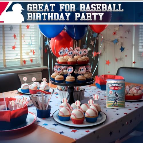 Baseball Lollipops 12pk- Baseball Sucker Lollipops Baseball Candy - image 3