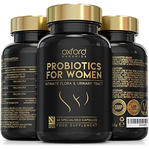Advanced Probiotics for Women | Scientifically Formulated Vaginal Probiotics, Intimate Flora & UTI | 60 Specialised Capsules with 3 Billion Bacterial Cultures - 100 Billion CFU/g Source | Made in UK Cover