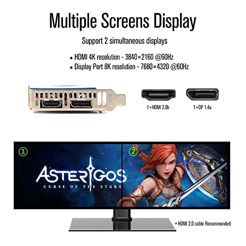 Image of RTX 3050 6GB Low Profile Graphics Card | GDDR6 96-Bit,HDMI DisplayPort,PCIe 4.0 x16,DirectX12 OpenGL 4.6