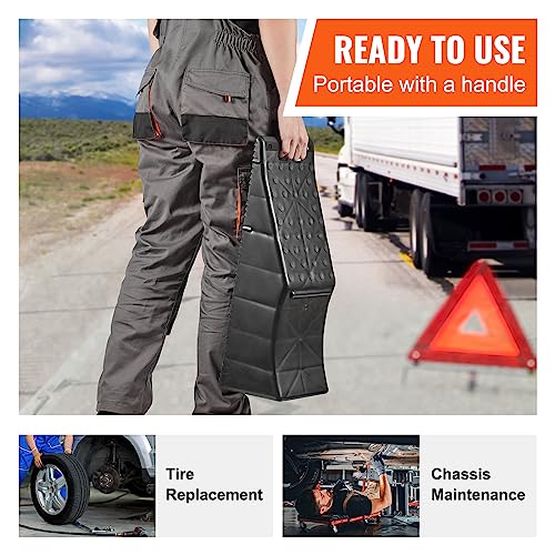 image for VEVOR Car Ramp, 1 Piece Low Profile Car Service Ramp, 20000 lbs/10 ton