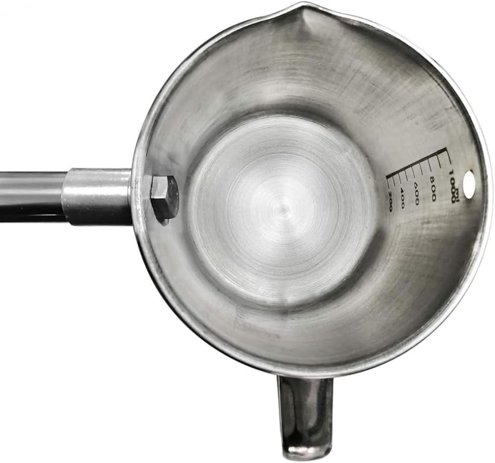 Varilla telescópica de acero inoxidable giratoria y fija para toma de muestras de agua
