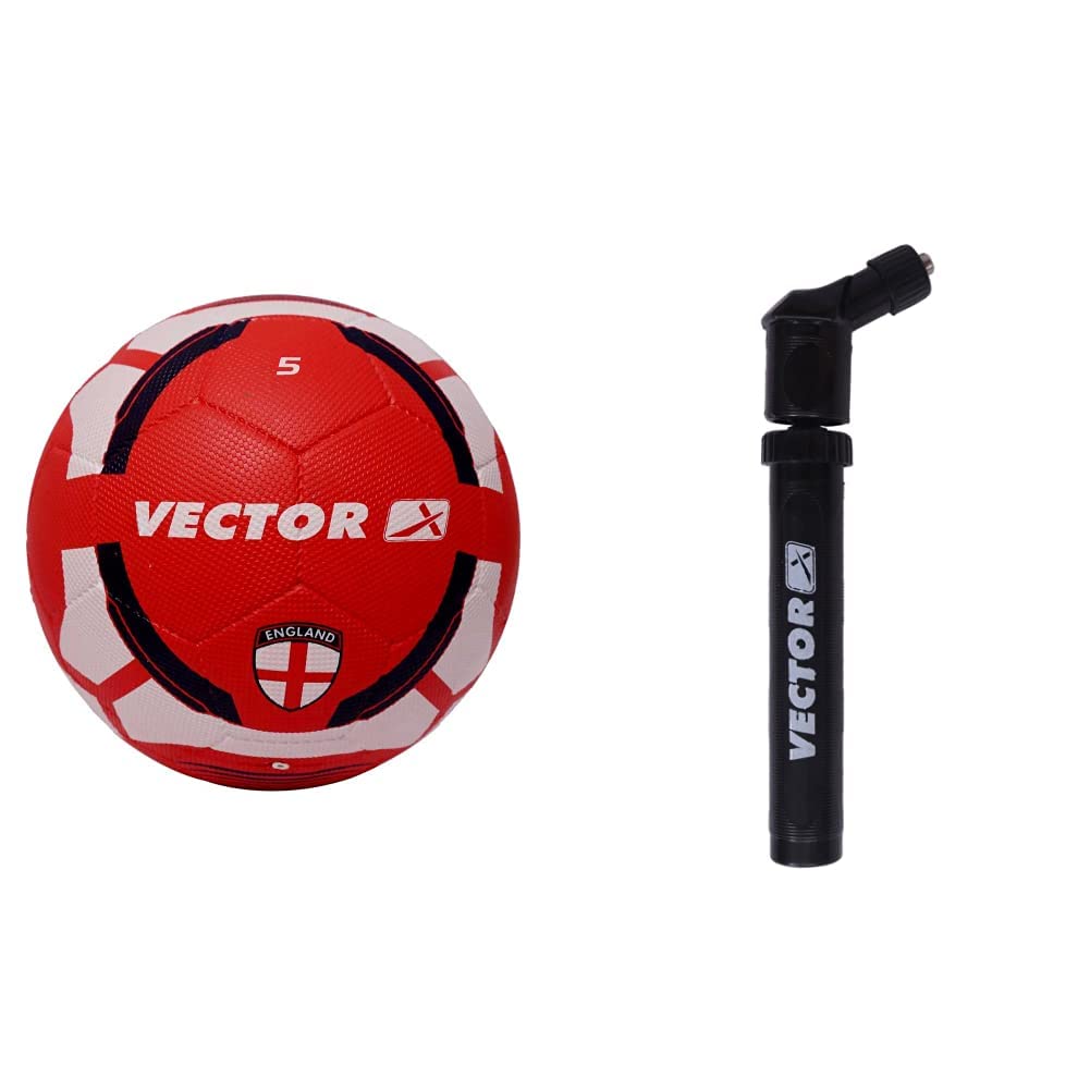 Vector X England Rubber Moulded Football, Size 3 (White/Maroon) Dual Action Air Pump (B08493DP6J) Amazon Price History, Amazon Price Tracker