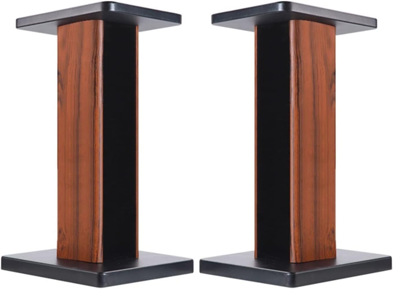 Statywy głośnikowe HIFI do monitorów studyjnych i kina domowego – mocna amortyzacja wstrząsów stojak audio 70 cm stylowy brązowy stojak na dźwięk przestrzenny dla lepszej jakości dźwięku